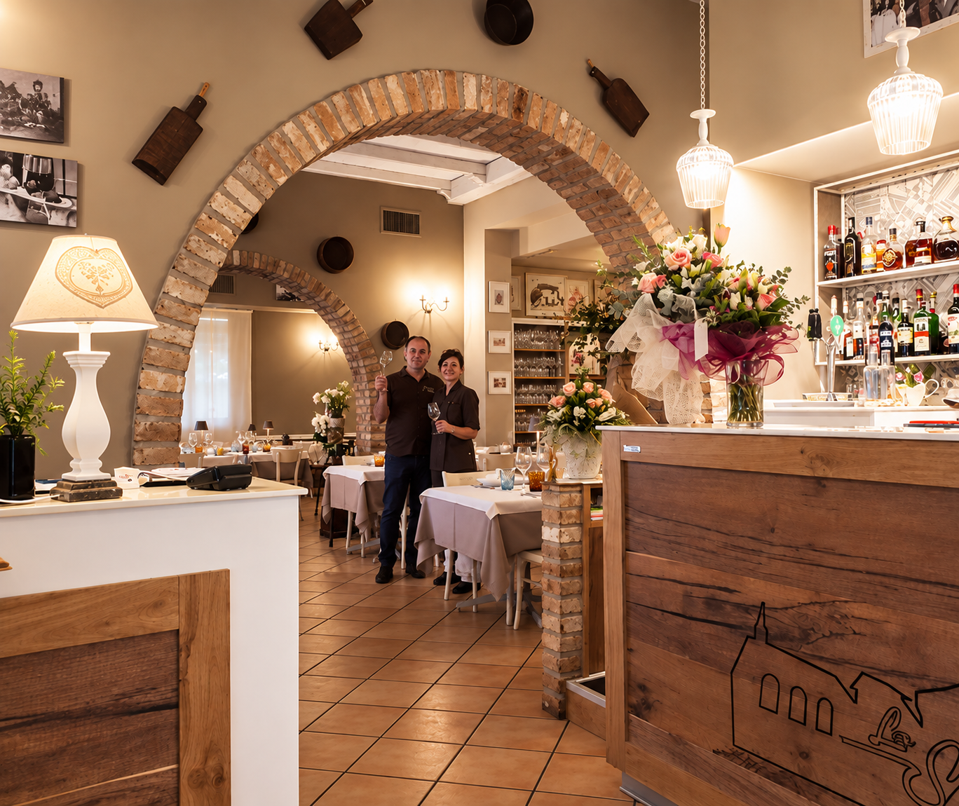 La Trattoria La Spiga immersa nel verde di Vignola